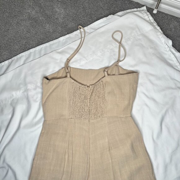 Forever 21 Women's Wideleg Jumpsuit in Taupe - US Small - Picture 9 of 9
